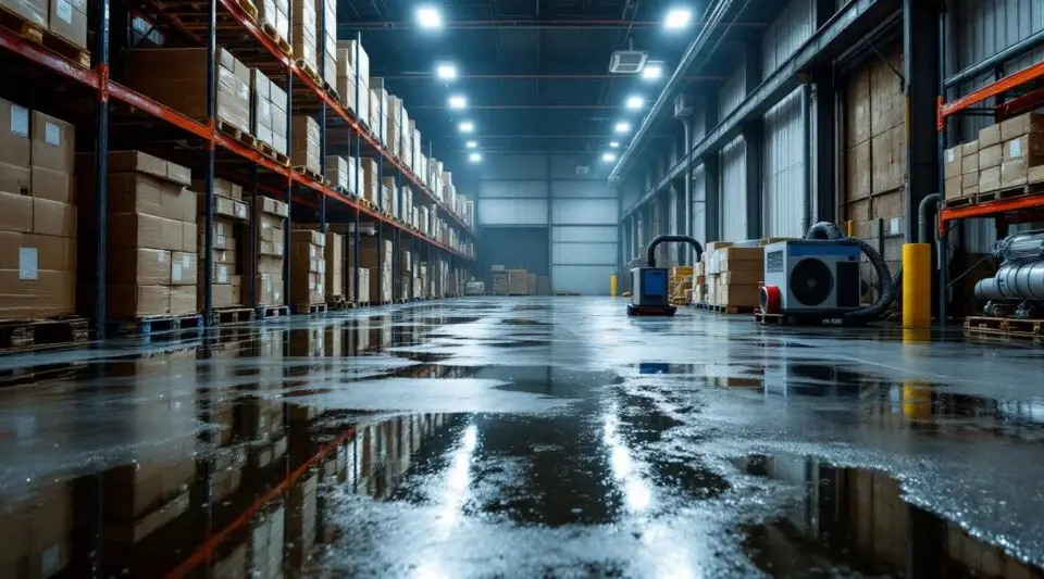 Warehouse Water Damage Cleanup
